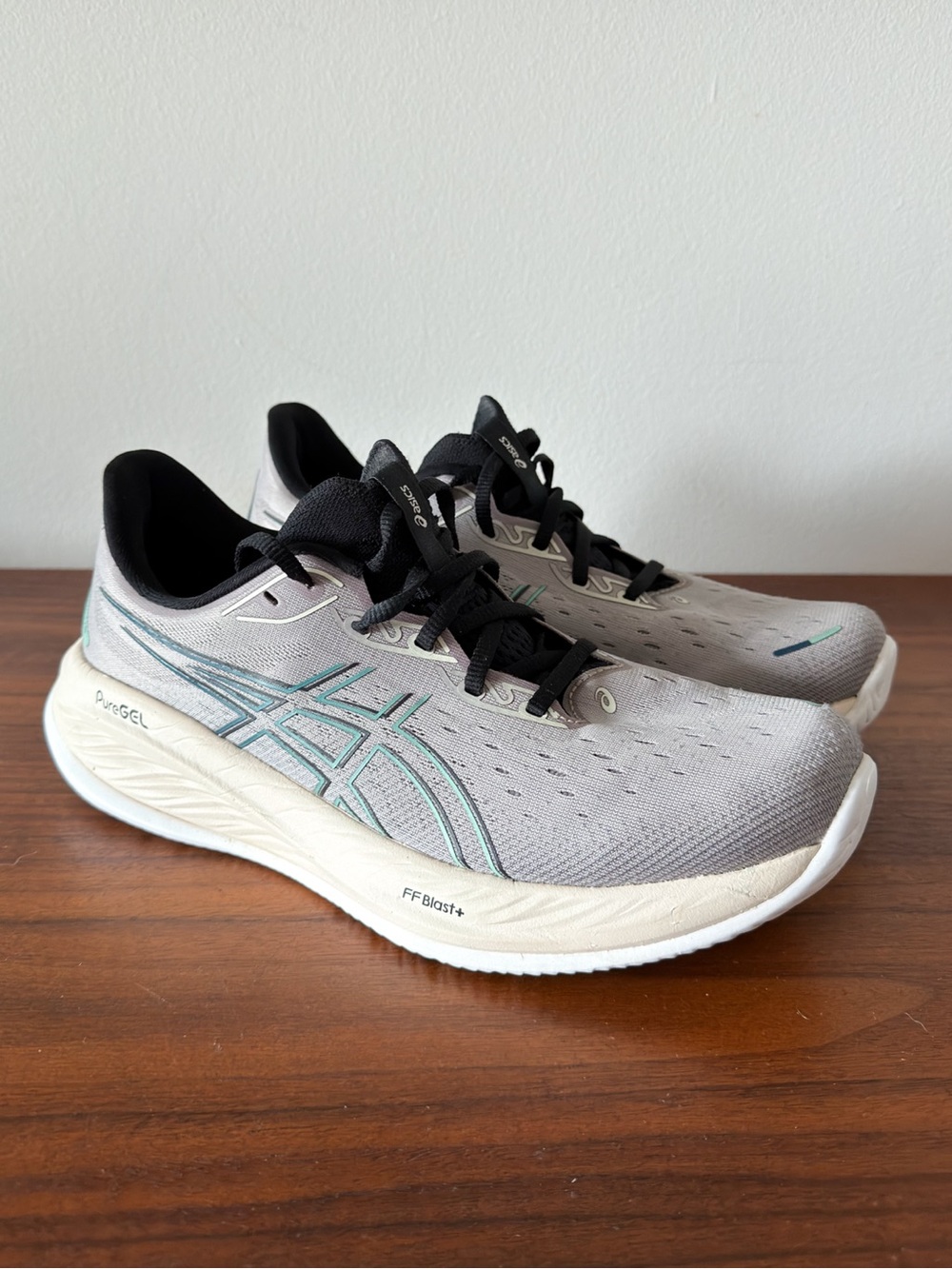 ASICS Gel-Cumulus Men’s 9 Running Shoes Gray Mint PureGEL FF Blast+ 1011B792